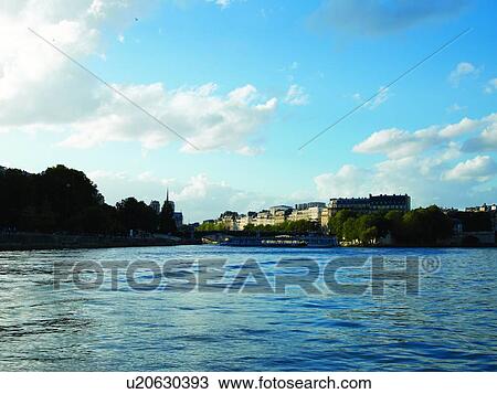 Seine River View Large Photo Image Stock Image - Seine River. Fotosearch