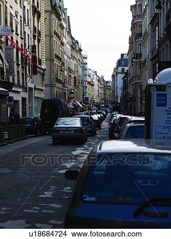 Picture - Street of Paris. Fotosearch