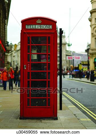 Stock Photography - Telephone box, London, England. Fotosearch