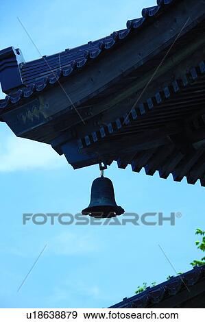 Stock Photo - Bell at Koryu-ji temple. Fotosearch