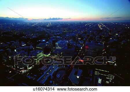 Elevated view of Sapporo, Hokkaido, Japan View Large Photo Image Picture - Elevated view of Sapporo, Hokkaido, Japan. Fotosearch