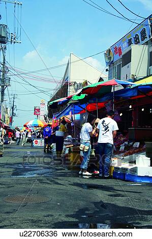 Fish market in Hakodate, Hokkaido, Japan View Large Photo Image Stock Photograph - Fish market in Hakodate, Hokkaido, Japan. Fotosearch