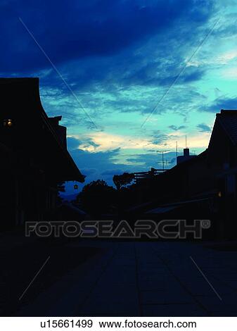 Fushimi skyline, dusk, Kyoto, Japan View Large Photo Image Stock Photo - Fushimi skyline, dusk, Kyoto, Japan. Fotosearch