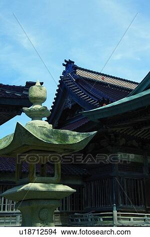 Picture - Koryu-ji temple's roof. Fotosearch