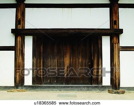 Wooden Temple Doors View Large Photo Image Stock Photography - Wooden Temple Doors. Fotosearch