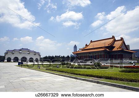 Arch of Chiang Kai-Shek Memorial Hall, Taiwan View Large Photo Image Stock Photo - Arch of Chiang Kai-Shek Memorial Hall, Taiwan. Fotosearch