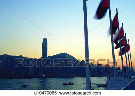Hong Kong Victoria Harbour and city skyline at dusk View Large Photo Image Stock Photography - Hong Kong Victoria Harbour and city skyline at dusk. Fotosearch