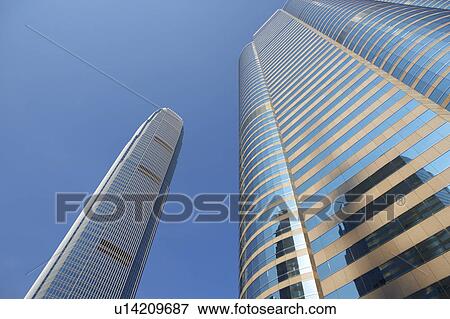 Stock Photo - IFC Tower and Exchange Square Building, Hong Kong, China. Fotosearch