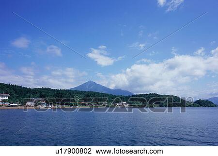 Inawashiro Lake in Fukushima Prefecture, Japan View Large Photo Image Stock Image - Inawashiro Lake in Fukushima Prefecture, Japan. Fotosearch