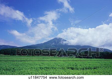 Picture - Mt. Bandai in Fukushima Prefecture, Japan. Fotosearch