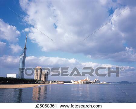 Fukuoka Tower, Fukuoka Prefecture, Japan View Large Photo Image Stock Image - Fukuoka Tower, Fukuoka Prefecture, Japan. Fotosearch