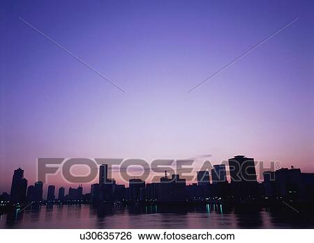 Skyline of Tokyo at dusk View Large Photo Image Stock Photograph - Skyline of Tokyo at dusk. Fotosearch