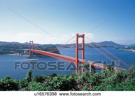 Stock Photo - Hirado Bridge, Nagasaki Prefecture, Japan. Fotosearch
