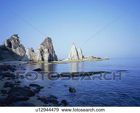 Stock Photo - Hotokegaura, Aomori Prefecture, Japan. Fotosearch