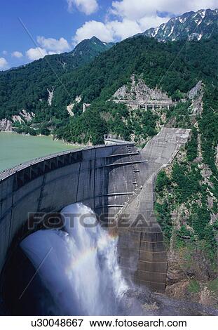Kurobe Dam View Large Photo Image Stock Photo - Kurobe Dam. Fotosearch