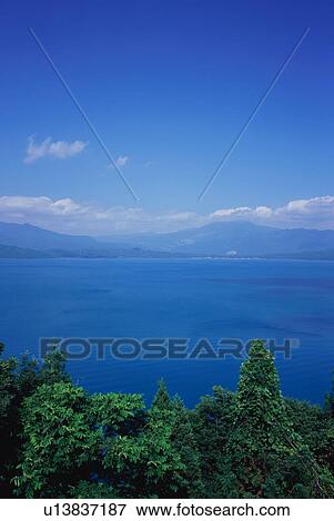 Stock Photo - Lake Tazawa in Aomori Prefecture, Japan. Fotosearch
