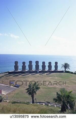 Moai Statue, Miyazaki Prefecture, Japan View Large Photo Image Stock Photography - Moai Statue, Miyazaki Prefecture, Japan. Fotosearch