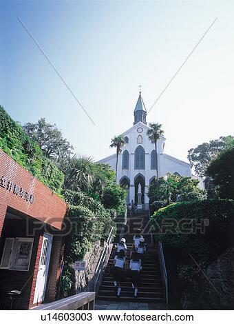 Stock Image - Oura Tenshudo, Nagasaki Prefecture, Japan. Fotosearch