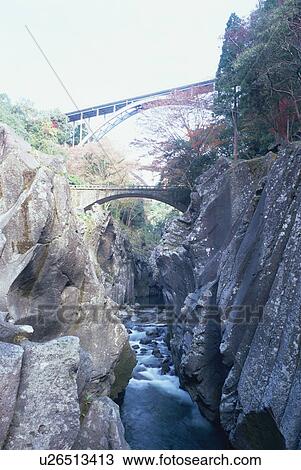 Stock Image - Takachiho Gorge, Miyazaki Prefecture, Japan. Fotosearch