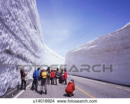Picture - Tateyama Alpine Route, Toyama Prefecture, Japan. Fotosearch