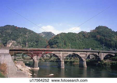 Stock Image - Yabakei, Nakatsu City, Oita Prefecture, Japan. Fotosearch