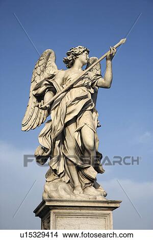 天使 彫刻 から Ponte Sant Angelo 橋 中に ローマ Italy ピクチャー U Fotosearch