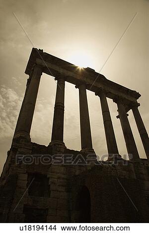 Picture - Architectural structure in the Roman Forum ruins, Rome, Italy. . Fotosearch