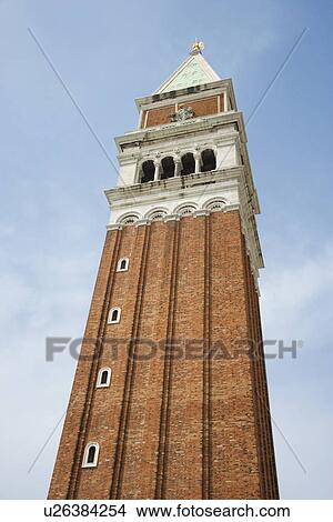 Campanile in Piazza San Marco in Venice, Italy. View Large Photo Image Picture - Campanile in Piazza San Marco in Venice, Italy.. Fotosearch