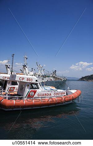 Italian Coast Guard boat. View Large Photo Image Picture - Italian Coast Guard boat.. Fotosearch