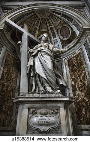 Saint Helena statue inside Saint Peter's Basilica, Rome, Italy. View Large Photo Image Picture - Saint Helena statue inside Saint Peter's Basilica, Rome, Italy.. Fotosearch