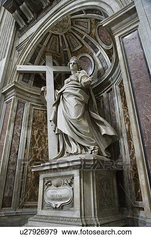 Saint Helena statue inside Saint Peter's Basilica, Rome, Italy. View Large Photo Image Stock Photo - Saint Helena statue inside Saint Peter's Basilica, Rome, Italy.. Fotosearch