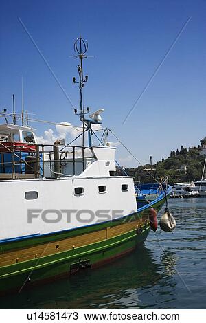 Side view of fishing boat. View Large Photo Image Stock Image - Side view of fishing boat.. Fotosearch