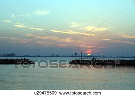 Stock Photo - kuwait, port, entrance, traditional, architecture. Fotosearch