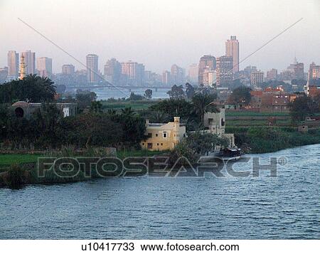 Stock Image - Egypt, Cairo, Cityscape, Nile. Fotosearch