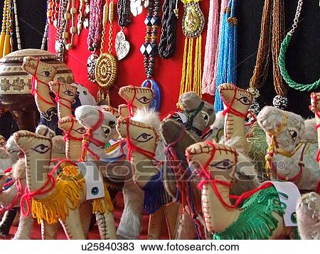 Stock Image - Egypt, Cairo, Khan, el-Khalili, Bazar. Fotosearch