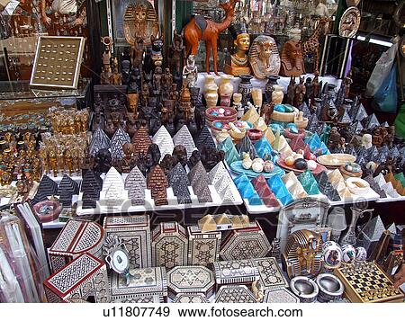 Stock Photo - Egypt, Cairo, Khan, el-Khalili, Bazar. Fotosearch