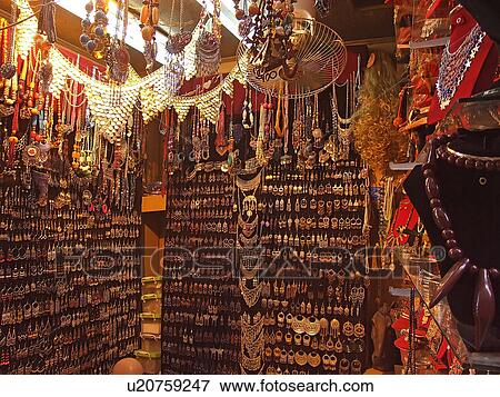 Stock Photo - Egypt, Cairo, Khan, el-Khalili, Bazar. Fotosearch