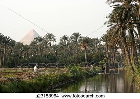 Egypt, Giza, Pyramids, Sky View Large Photo Image Picture - Egypt, Giza, Pyramids, Sky. Fotosearch