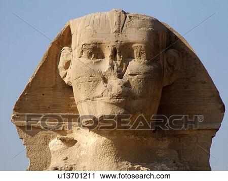 Stock Image - Egypt, Giza, Pyramids, Sphinx. Fotosearch