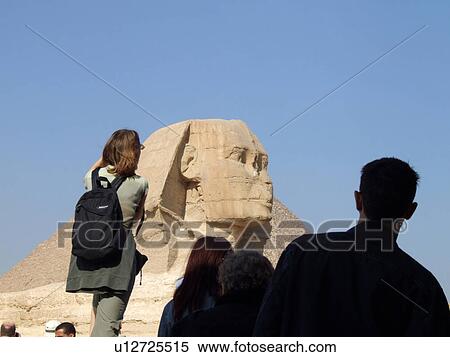 Stock Photography - Egypt, Giza, Pyramids, Sphinx. Fotosearch