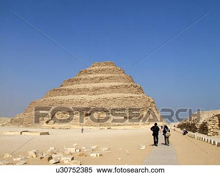 Egypt, Saqqara, Djoser's, Step, Pyramid, Tourists View Large Photo Image Stock Photography - Egypt, Saqqara, Djoser's, Step, Pyramid, Tourists. Fotosearch