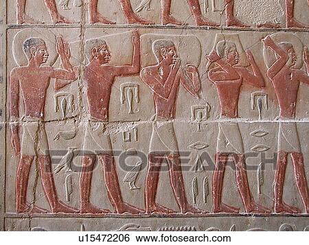 Stock Photograph - Egypt, Saqqara, Tomb, Niankhkhum, Khnumhotep. Fotosearch