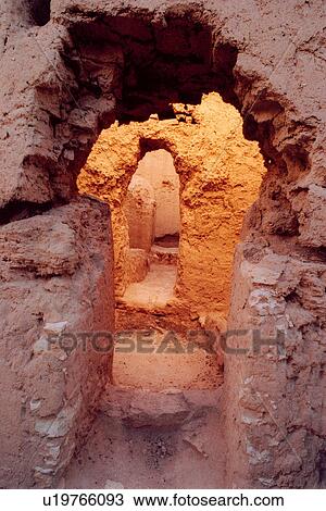 Stock Image - Sunlit, Interior, egypt. Fotosearch