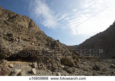 Stock Photo - UAE, oman, desert, rock, dubai, dry. Fotosearch