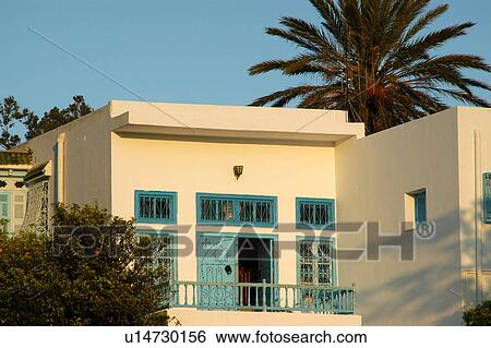 Stock Photograph - Tunis, Tunisia, arabic, islam, Sidi, Bou, Said. Fotosearch