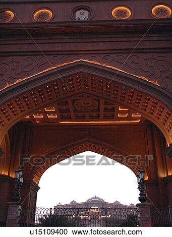 Stock Image - door, dhabi, gate, entrance, palace, abu. Fotosearch