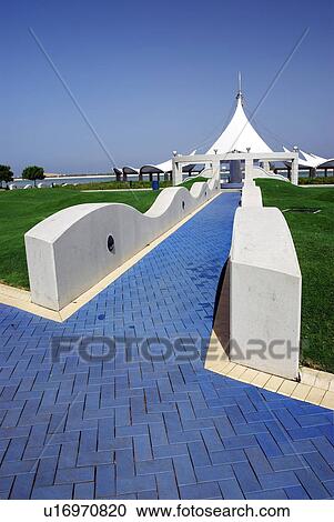 Stock Image - landscape, scenery, countryside, land, abu, dhabi, park. Fotosearch