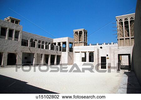 Stock Image - Dubai, bastakia. Fotosearch