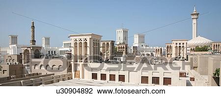 Stock Image - dubai, bastakia. Fotosearch