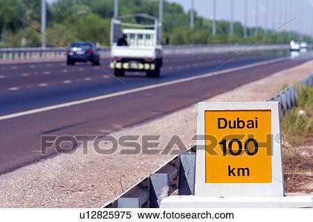 dubai, 100, km, kilometer, kilometre View Large Photo Image Stock Photography - dubai, 100, km, kilometer, kilometre. Fotosearch